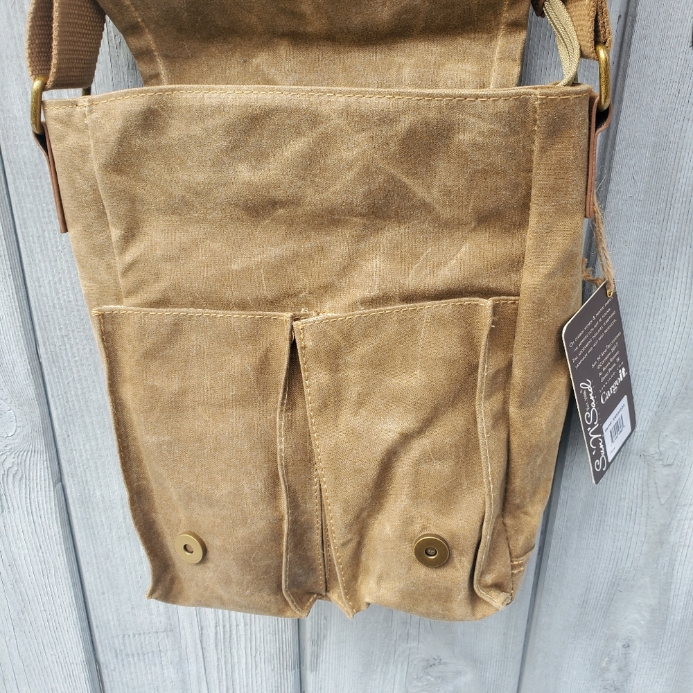 NEW 💥 CargoIt Flap Over Crossbody Canvas Bag - Picture 5 of 8